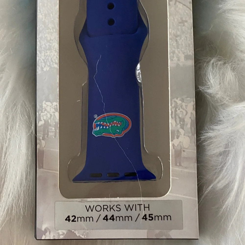 Gators Blue Silicone Watch Band for Apple Watch/ NIB